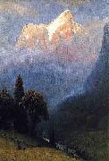 Albert Bierstadt Storm_Among_the_Alps oil painting artist